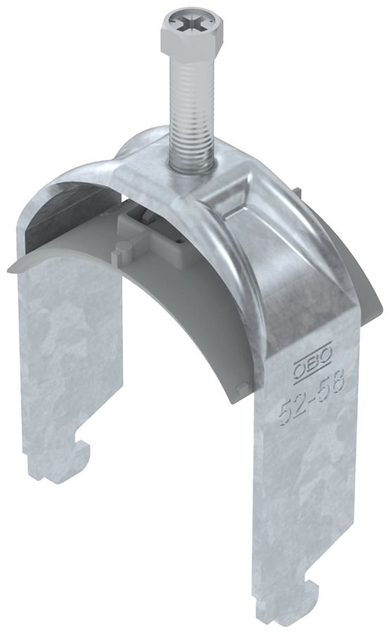 Fixation rapide BET 2056 pied à N mat.synthétique 52…58mm 1×câble acier Zn-ch-im