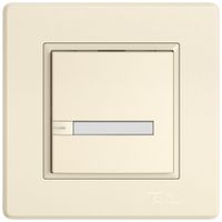 UP-Universaltaster EDIZIO.liv UNI SNAPFIX® 5…48V m.LED blau 1× 1-Tbed.Pap.cr