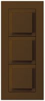 UP-Kombination kallysto.pro Gr.I-I-I vertikal 3×Schalter S3 braun