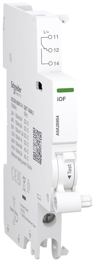 Hilfsschalter SE Clario iC40/Acti9 iC60 iOF 0.1…6A Anschluss unten