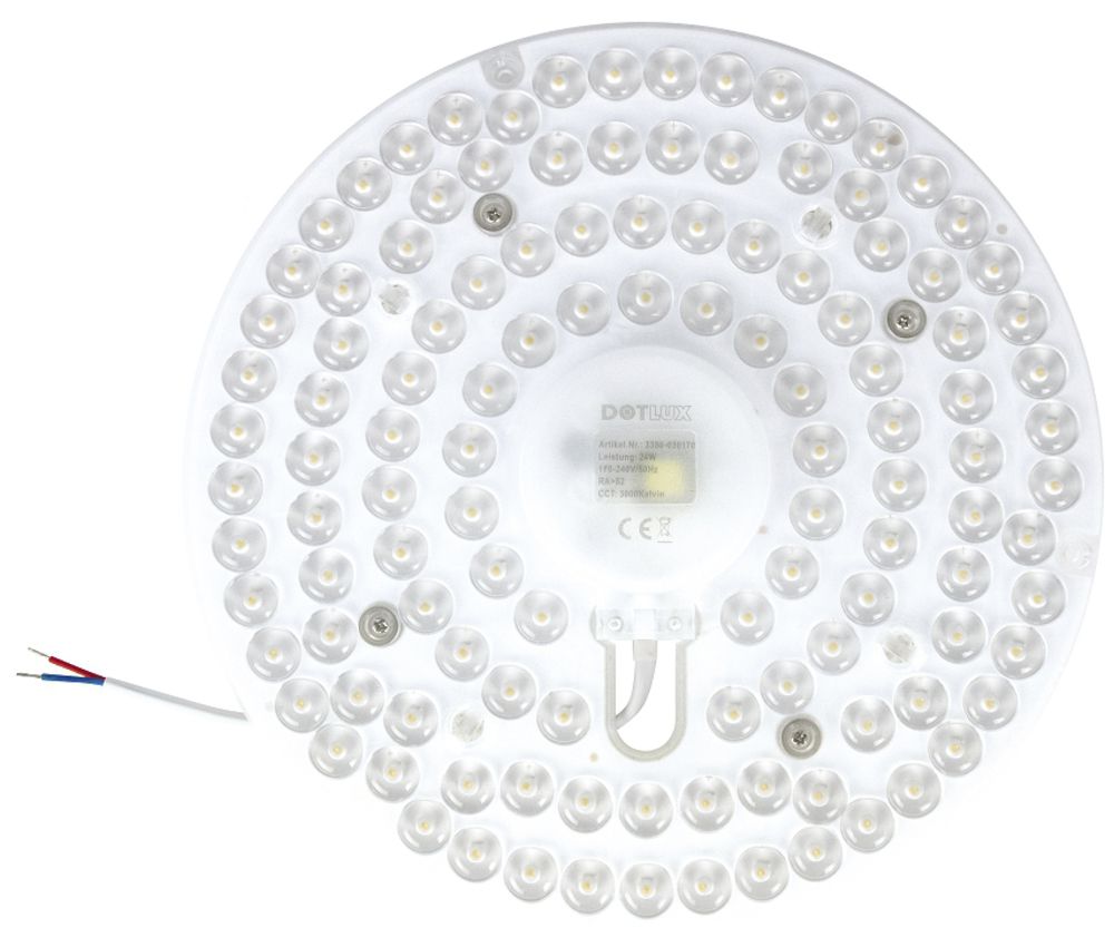 Modulo LED QUICK-FIXplus Ø240×35mm, 24W, 3000K, 2800lm, 170°, IP40