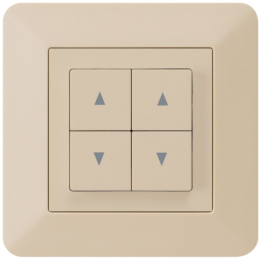 UP-Storenschalter kallysto.trend beige mit 4 Funktionstasten
