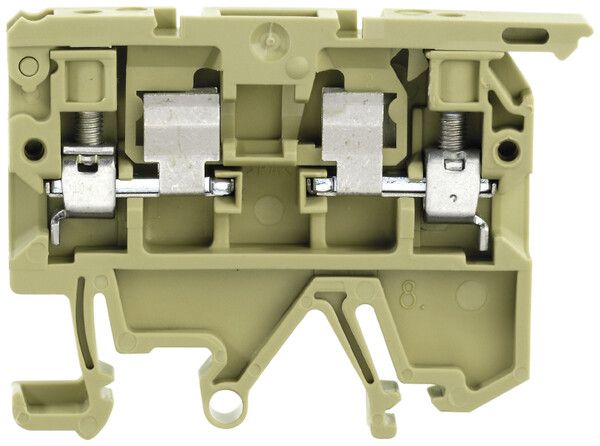 Sicherungs-Reihenklemme Weidmüller ASK 4mm² 19A G-Si. 5×20, TS35 TS32 beige