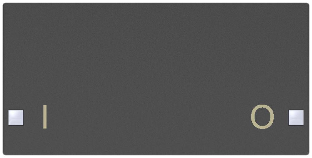 Taste SIDUS 2/4f zu Tastsensor mit Aufdruck I/O, anthrazit