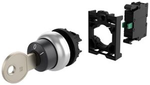 Schlüsselschalter Eaton RMQ-Titan M22-WRS-K10 1NO 2 Stell. O-I schwarz IP66