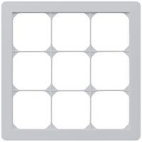 UP-Abdeckrahmen kallysto.trend 3×3 hellgrau 214×214mm