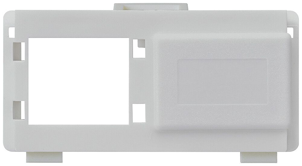Modulo multimedia kallysto M3 CUC vuoto per 2 RJ45 R&M grigio chiaro