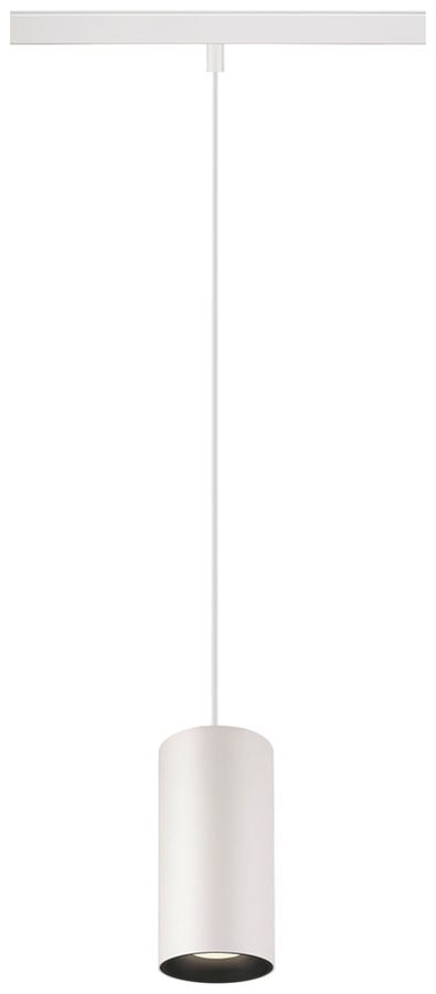 LED-Pendelleuchte SLV NUMINOS S 48V AD 16W 1150lm 940 DALI Ø60 weiss/schwarz