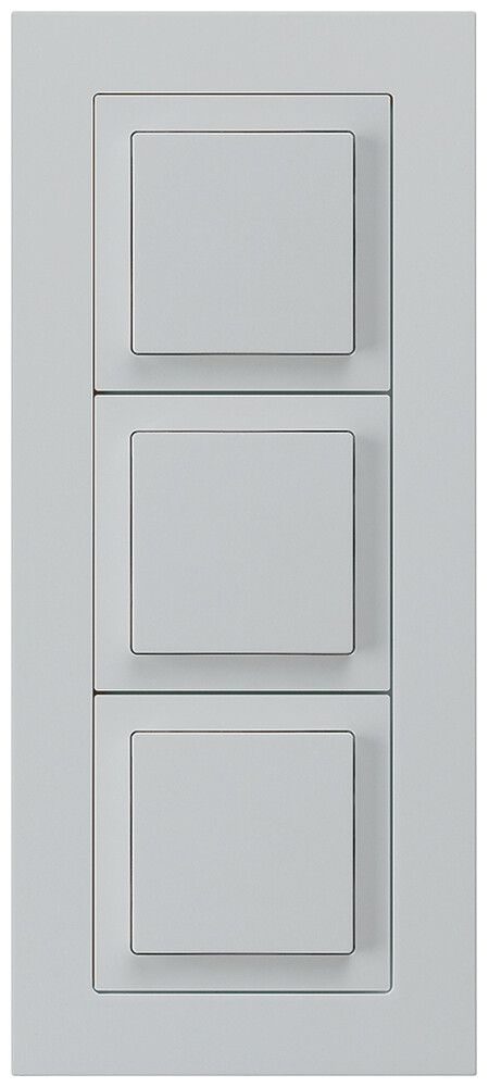 UP-Kombination kallysto.pro Gr.I-I-I vertikal 3×Schalter S3 lichtgrau
