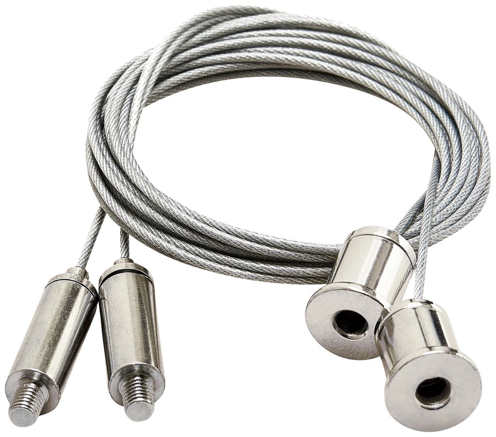 Seilabhängung-Set Sylvania Otao Linear Stahl 1500mm nickel