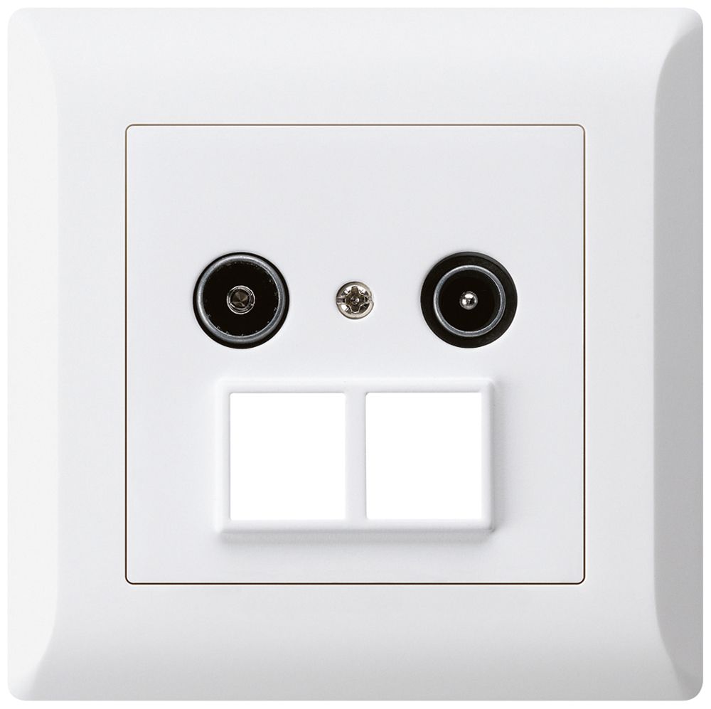 UP-Antennendose R/TV HMS kallysto.line 23dB weiss