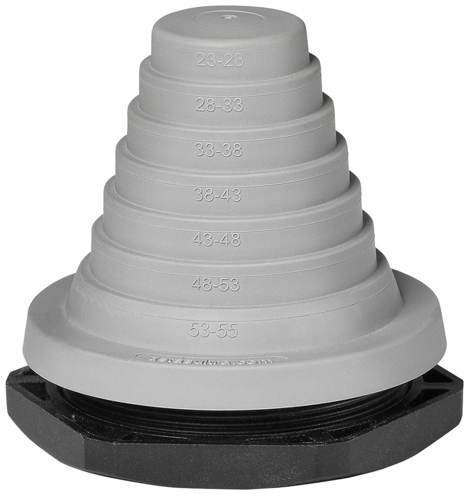 Kabeleinführungstülle Schurter HAK-Z-ST55-SE 83×83×1mm Gummi Membran