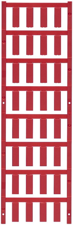 Marqueur de conducteur Weidmüller MultiCard SF p.Ø4.1…4.9mm 21×7.4mm PA66 rouge