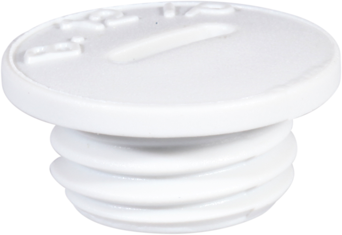 Stopfen mit Rand PA/GFK M12 hellgrau