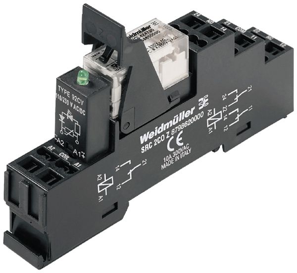 Relè WM RCLKITZ 1CO 12A AgNi 19.2…31.2VDC LED raccordo a molla