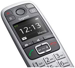 Telefon schnurlos Gigaset E560 14h Freisprechen CLIP silber