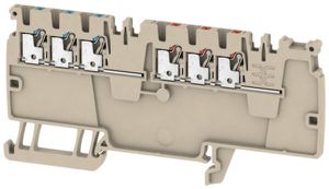 Potentialverteilerklemme Weidmüller AAP13 PUSH IN 1.5mm² 250V 16A TS35 beige