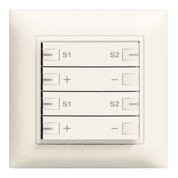 Kit frontale INC 2×dimm.scen. 4t.+LED ZEP EDIZIOdue bianco