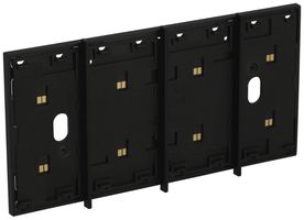 BUS-Rahmen Living Now MyHOME 4 Module Montage auf 4-moduligen Dose schwarz