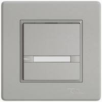 Poussoir KNX RGB ENC EDIZIO.liv SNAPFIX® capteur temp.RGB-LED étiqu.1×com.2T grc