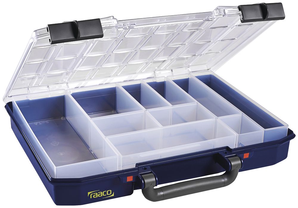 Sortimentskoffer CIMCO CarryLite 55 Raster 4×8 10×Einsätze 278×337×57mm