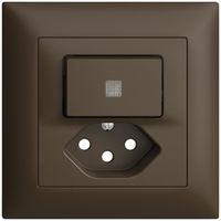 Kit frontal ENC EDIZIOdue coffee 88×88mm T13, lentille,