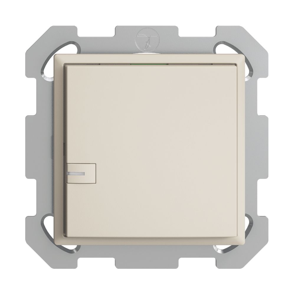 Poussoir ENC KNX 1× EDIZIOdue crema RGB avec LED