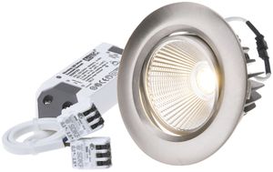 EB-LED-Spot maxLUCE AXO 10.5W 230V DIM 830lm 927 Loch-Ø80mm 38° IP44 nickel