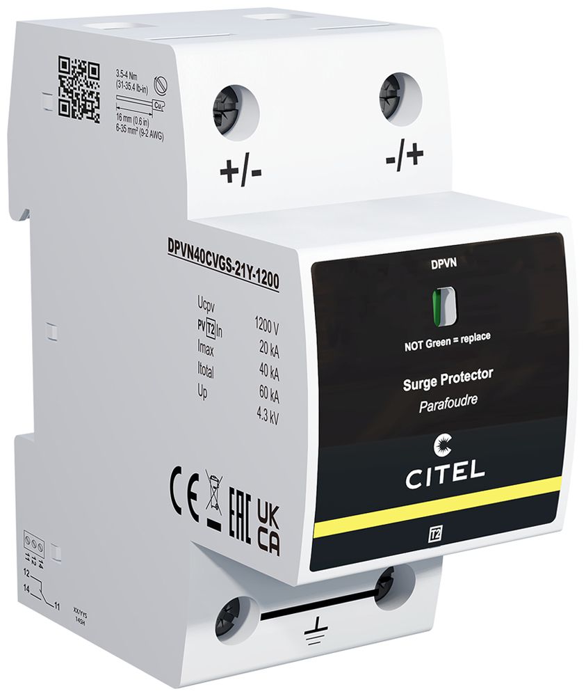 Protezione sovratensione PV Arthur Flury DPVN CVGS tipo 2