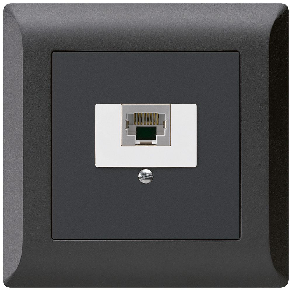 UP-Anschlussdose kallysto.line 1×RJ45s schwarz
