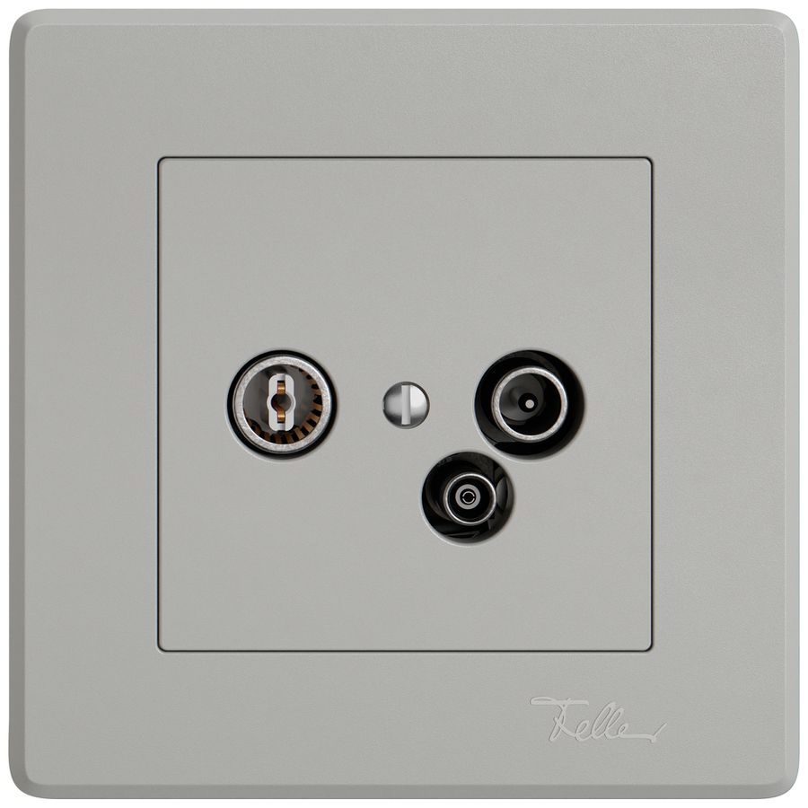 UP-Antennendose TV-R-Daten EDIZIO.liv SNAPFIX® 19dB hgu