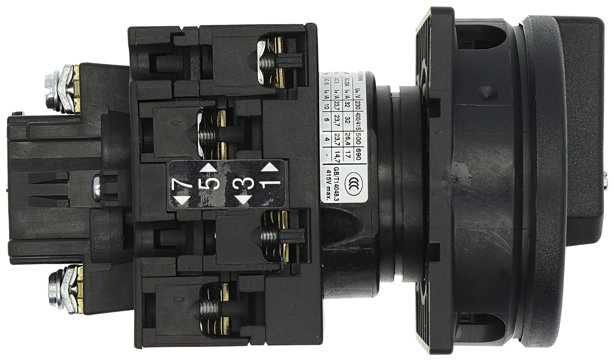 Section.de charge AP Eaton T3-2-2092CH/EA/SVB-SW-SI-CHD 2P 32A 690V 2NC 2NO IP65