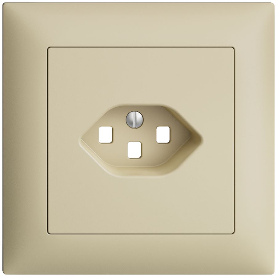 Kit frontal ENC EDIZIOdue vanille 88×88mm 1×T23