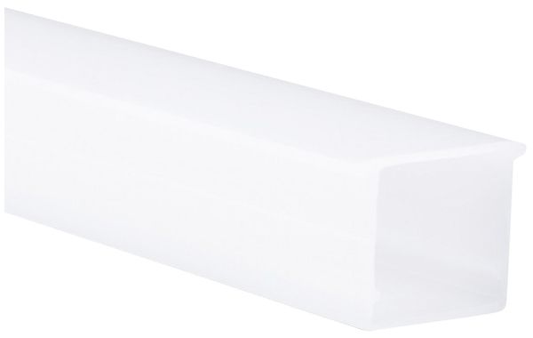 Couvercle type T DOTLUX pour profilé en alu, opale, 19×15×2000mm