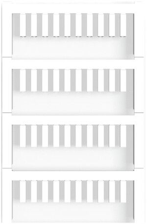 Marqueur de conducteur Weidmüller MultiCard VT SF p.Ø1…1.3mm 12×3.2mm PA66 blanc