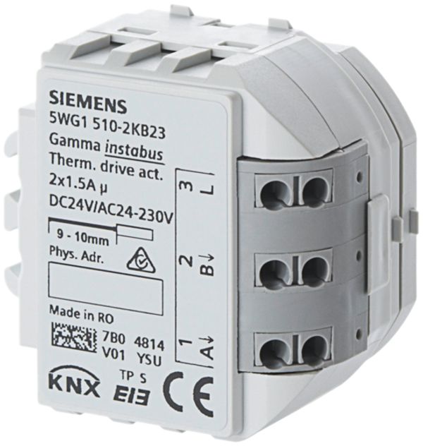 EB-Thermoantriebaktor Siemens 2×1.5A 24…230VAC, 24VDC