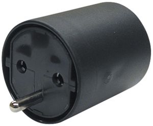 Fixadapter VALUE 3L 10A 250VAC Schuko/T12 schwarz