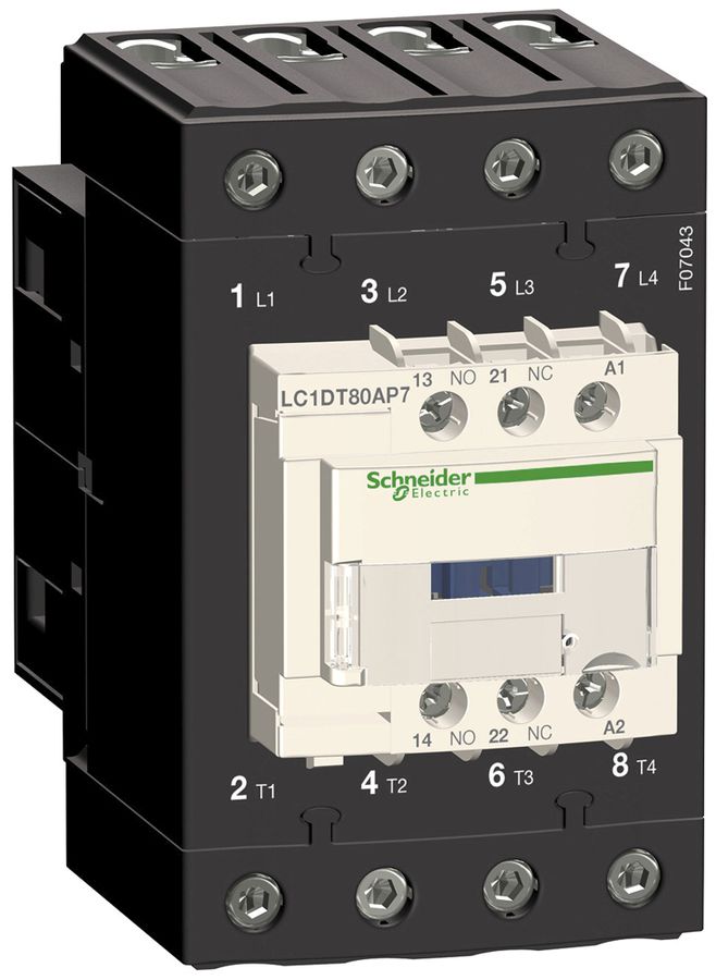 Contattore AMD Schneider Electric 24VAC 80A LC1DT80AB7