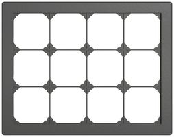 UP-Kopfzeile EDIZIO.liv SNAPFIX® 3×4 für frei wählbare Kombinationen dunkelgrau