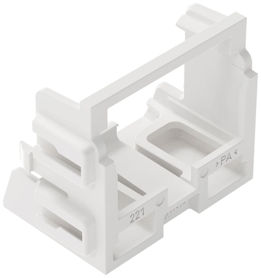 Adaptateur de fixation WAGO s.décharge de traction p.10×4mm² pied p.montage bc