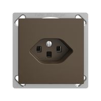 EB-Steckdose EDIZIOdue T23 16A coffee, mit Steckklemmen