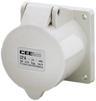 Presa INS IP44 grigio 5P 16A 0…50V 1h, 75×75×55mm