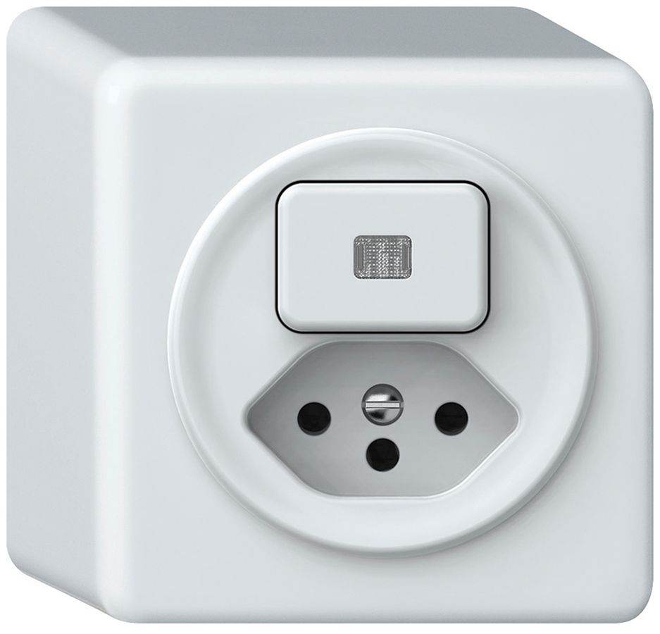 AP-Kombination origin Sch 6 + 1×Typ 13 beleuchtet weiss