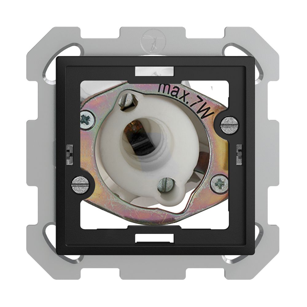 Lampada spia INC EDIZIOdue nero 7W senza calotta piatta