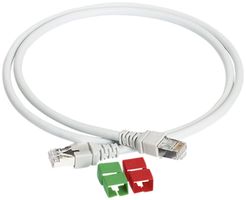 Patchkabel Feller EASYNET RJ45 0.5m ungeschirmt U/UTP Kat.6, grau
