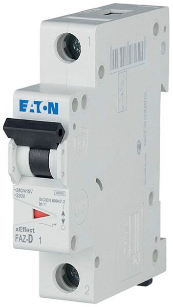 Leitungsschutzschalter Eaton FAZ-D2/1 1P 230V D 2A 10kA 1TE