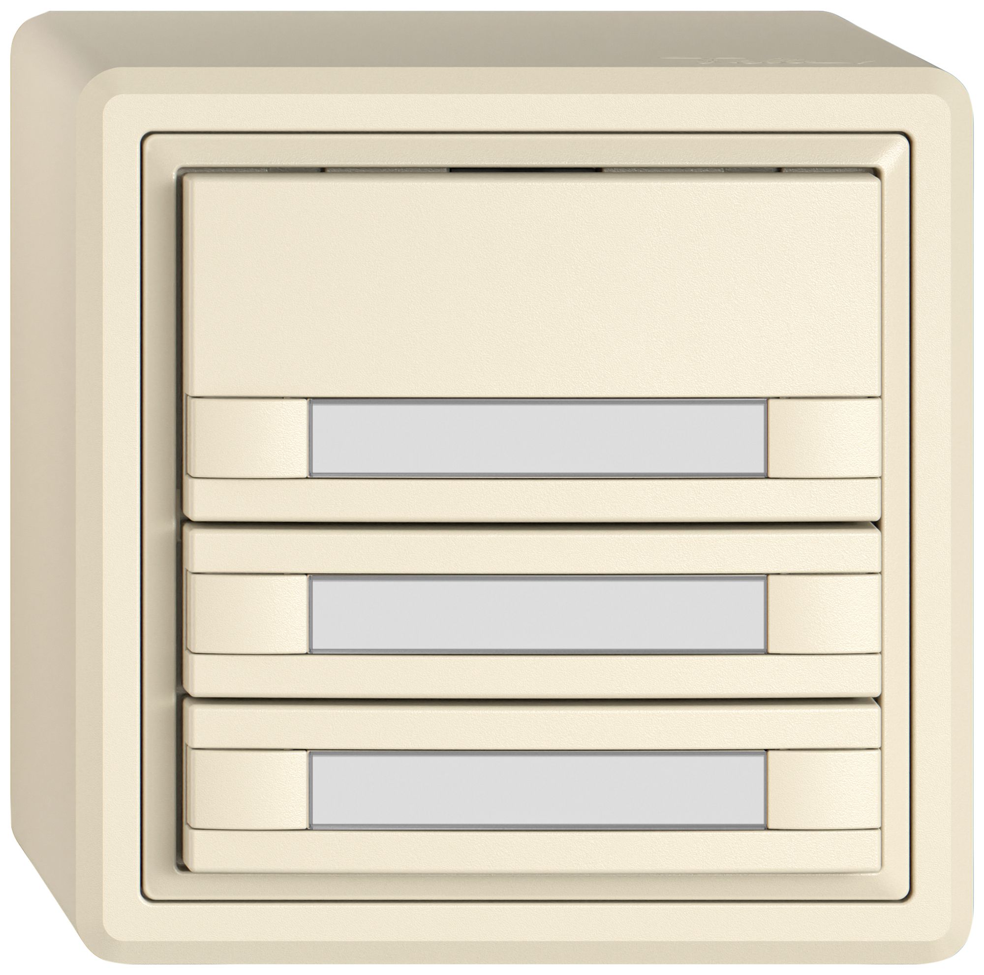 Pulsante KNX RGB AP EDIZIO.liv SNAPFIX® sensore temp.s.LED targ.3× com.2T cr