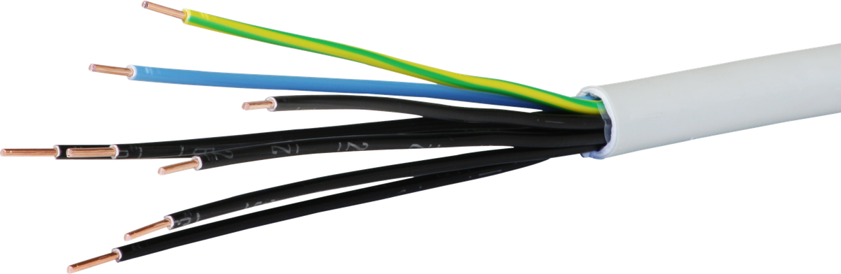 Installationskabel FE0 8×1.5mm² 6LNPE grau Dca
