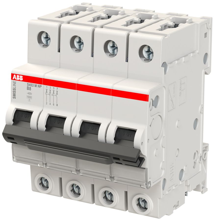 Leitungsschutzschalter SMISSLINE CLASSIC 4×8 B 10kA NP