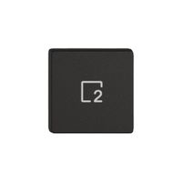 Poussoir 1/4 EDIZIO.liv Wiser avec SNAPFIX® avec symbole scène 2 no